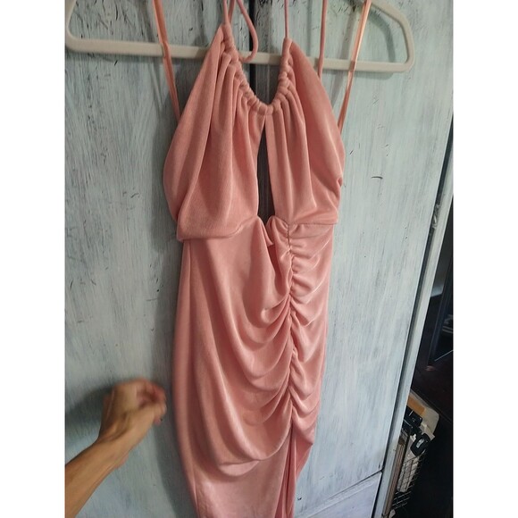 Saints + Secrets Halter Dress Nwt Blush Sexy Beachy City Party Cocktail - Picture 4 of 11